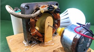 Make free energy generator with electricity dc motor at home - DIY 100% work science experiments