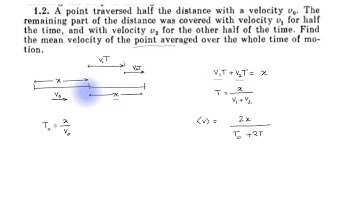 Problem 1.2 I.E. IRODOV. Kinematics