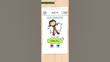 BRAIN TEST 3 LEVEL 44 WALK THROUGH BRAIN TEST 3 TRICKY QUESTS AND ADVENTURES