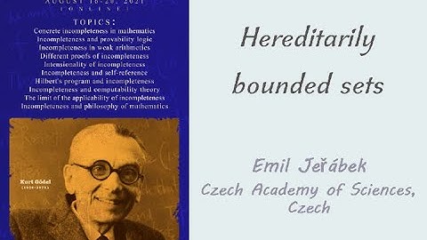 Emil Jerábek: Hereditarily bounded sets