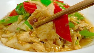 Today I’m going to share a delicious recipe for stir-fried chicken breast with king oyster m