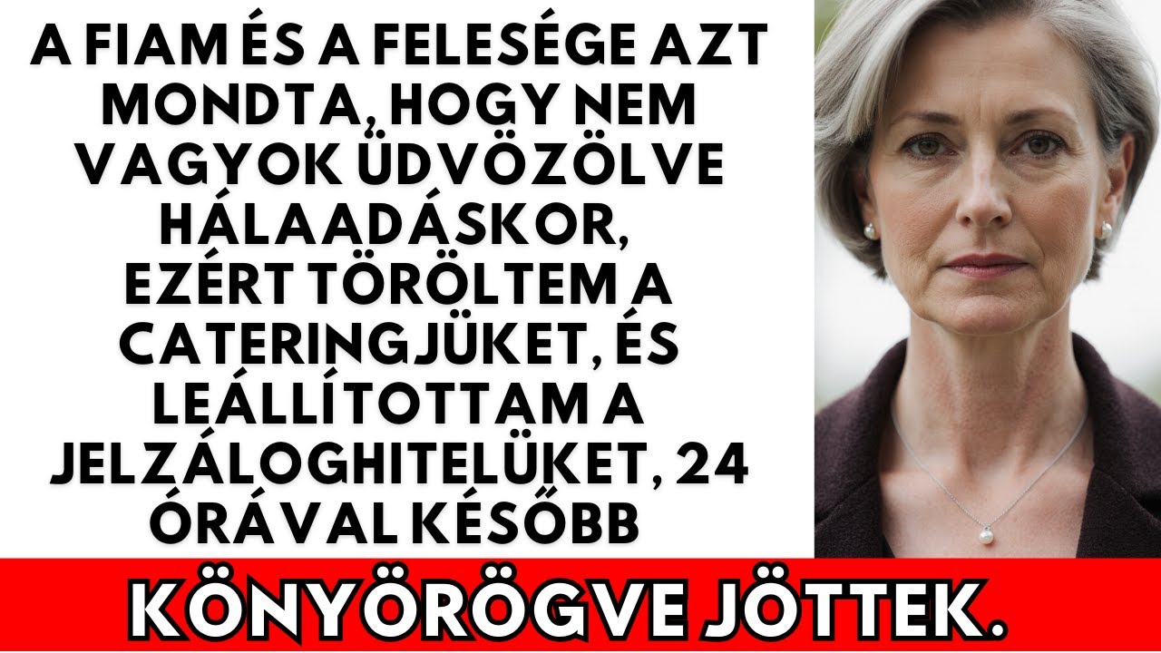 A fiam és a felesége azt mondta, hogy nem vagyok szívesen a Hálaadáskor, így lemondtam a cateringet.