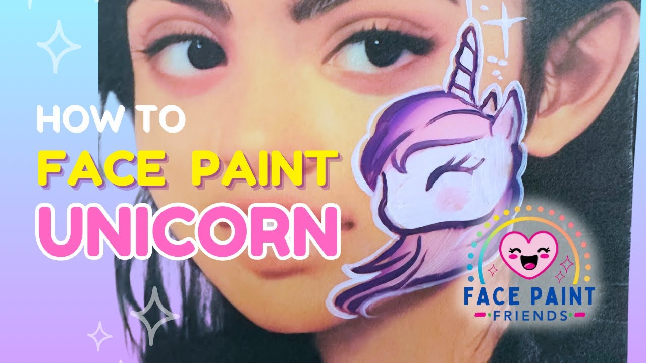 Unicorn Face Paint Tutorial with Fast Demo 💨
