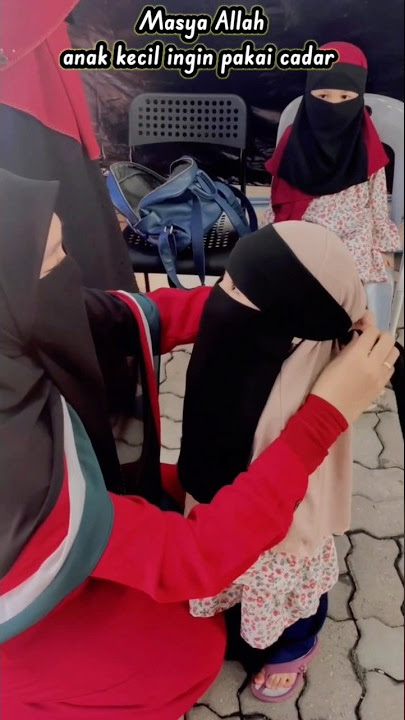 Masya Allah, I've wanted to wear a niqab since I was little. I hope I grow up to be a pious child...