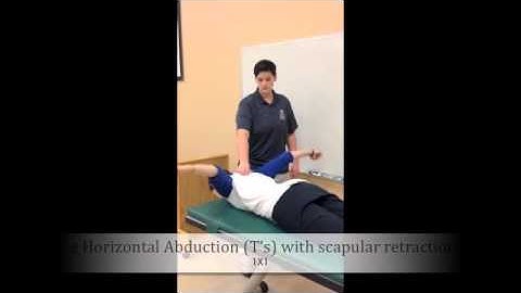 MDI 1X1   Prone Horizontal Abduction T’s with scapular retraction
