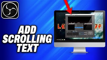 How To Add Scrolling Text In Obs Studio Live Stream (2025) - Easy Fix