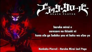 Black Clover Episode 170 Full Insert Song『Haruka Mirai Last Page』by Kankaku Pierrot | Lyrics