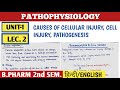 Cellular injury । Causes of cellular injury । Pathogenesis । Unit 1। Pathophysiology ।