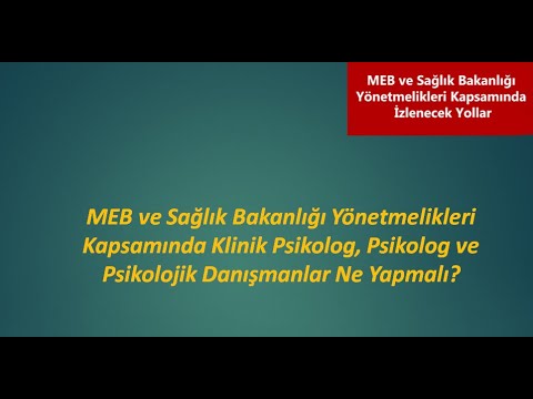 MEB ve Sağlık Bakanlığı Yönetmelik Kapsamında İzlenecek Yollar