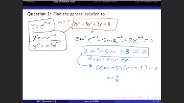 ODE - Section 4.3 - Linear Equations (Homogeneous with constant coefficients)