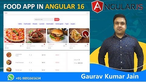 Angular 16 Tutorial - Create Online Food Store