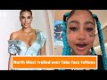 Kim Kardashian CLAPS BACK after North West trolled over fake face tattoos and grillz