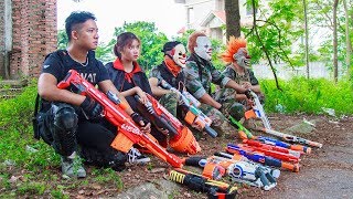 NERF WAR : Two Special Police SWAT Warriors Nerf Guns Fight Group Crime Mask In Forbidden Forest NERF WAR : Two Special Police SWAT Warriors Nerf Guns Fight Group Crime Mask In Forbidden Forest