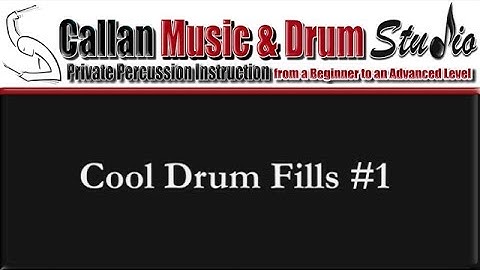 How to Play Cool Drum Fills #1 by Thom Callan