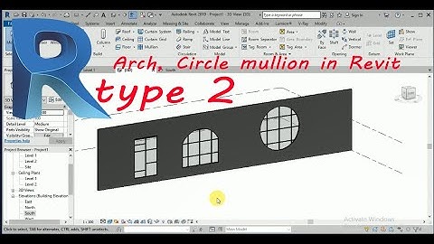 how to create circle mullion in revit