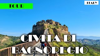 [4K]WŁOCHY MIASTO KTÓRE UMIERA/La città che muore - CIVITA DI BAGNOREGIO WALKING TOUR LACJUM ITALY