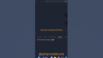 ⚡How to create a Policy in Laravel⚡#shorts #youtubeshorts #laravel #laravel10 #laraveltips