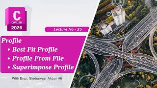 Lecture 25 – Create Best Fit, From File & Superimpose Profile in Civil 3D | Tutorial (Urdu/Hindi)
