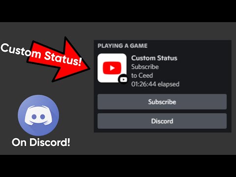 How to get a CUSTOM status on your discord profile!