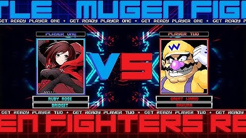 Mugen (Request) Ruby Rose (1P) & Bridget (2P) Vs Great Wario (CPU) & Sakura (CPU)