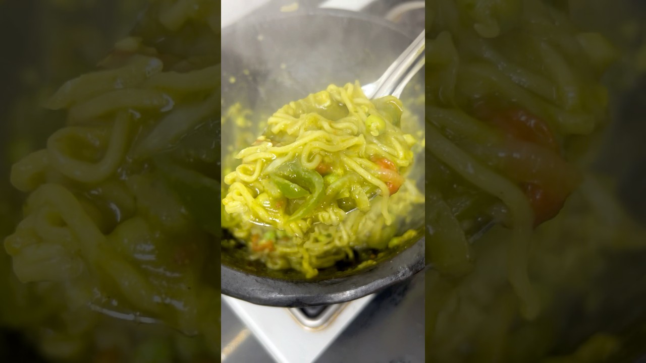 💥💢 Green Masala Noodles 🍜😋 | Yummy & Delicious 🤤