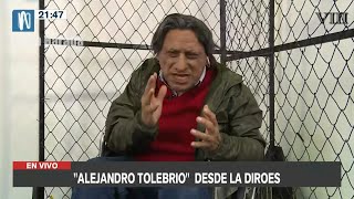 Alejandro Tolebrio habla desde la Diroez bajo el 