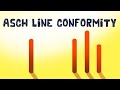 Understanding the Ash Line Experiment and Conformity