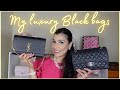 My luxury black handbag collection