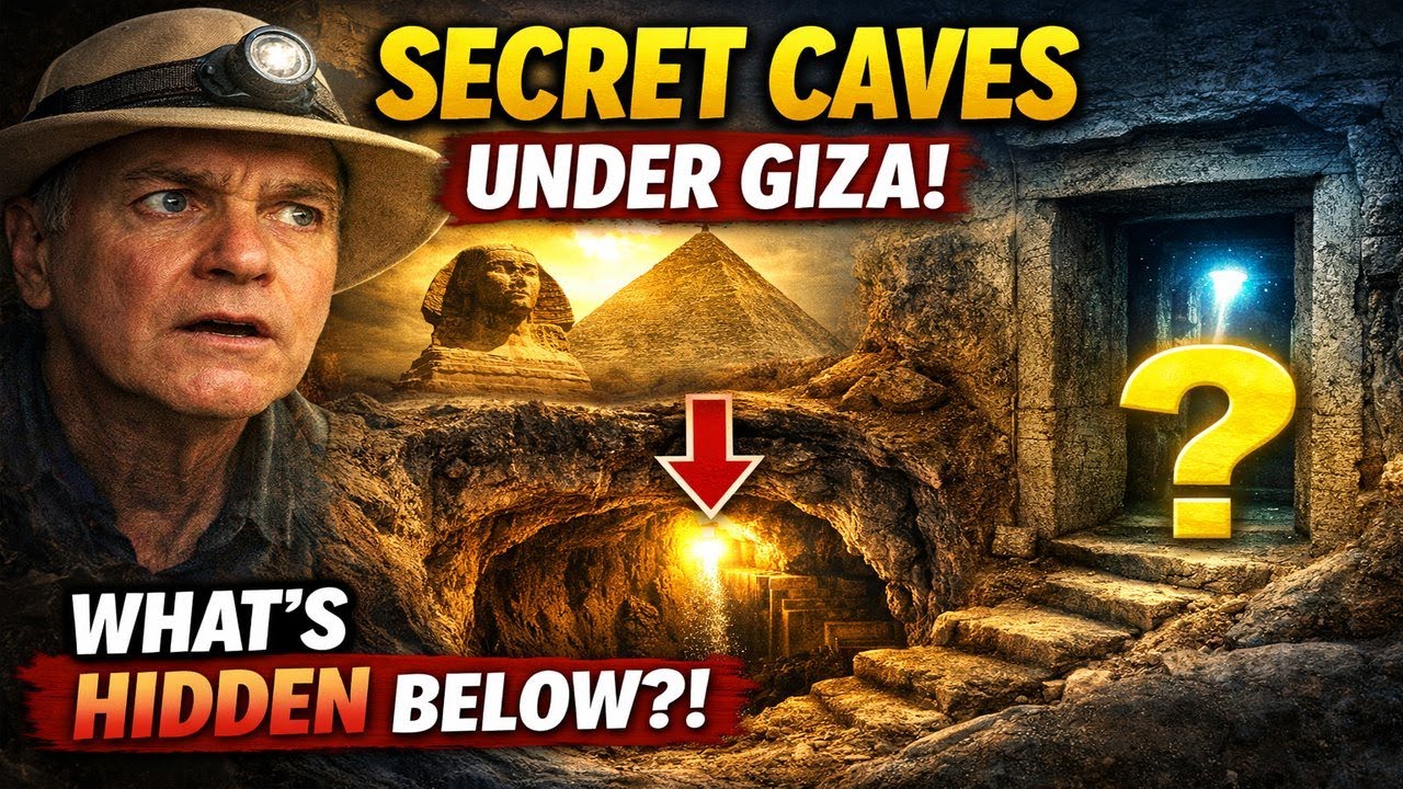 Shocking Discovery Beneath the Giza Pyramids! Ancient Caves Revealed 😱