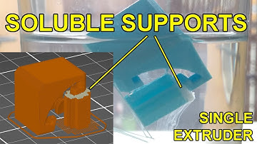 Soluble Supports from PVA filament with single extruder