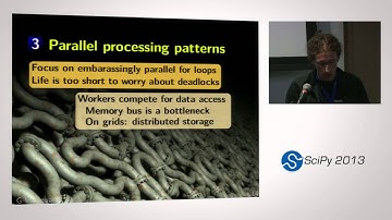 Processing biggish data on commodity hardware: simple Python patterns; SciPy 2013 Presentation
