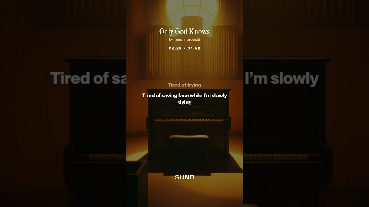 I wrote this song Called Only God Knows this when I didn’t have God in my life last year #god 