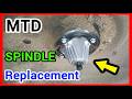 How to EASILY Replace a Mower Deck Spindle – Cub Cadet, Troy-Bilt, Craftsman & More | Step-by-Step