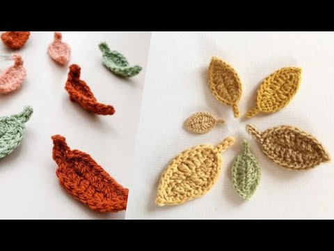 Easy Leaf Knitting Crochet - Asan və Tez Yarpaq Modeli Toxumaq