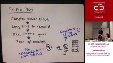 Did virtualisation create DevOps? Will Containerisation destroy it? from Jamie Buchanan