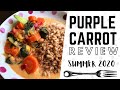 i finally tried purple carrot! vegan meal kit review / june 2020 💜🥕