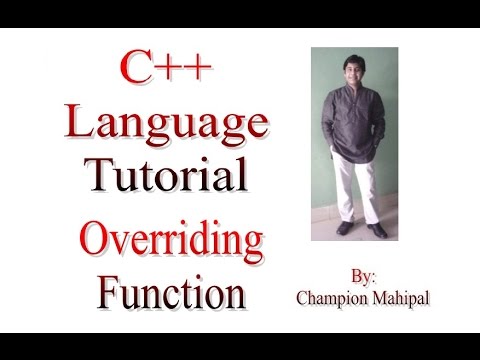 C++ Programming  Language Tutorial 64 Overriding with example