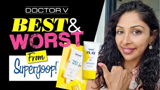 Doctor V - Best & Worst Of Supergoop Sunscreen  | Skin Of Colour | Brown Or Black Skin