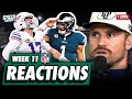Eagles Defeat Lions, Josh Allen Superhero &amp; NFL Playoff Outlook | NFL WK11 Reactions