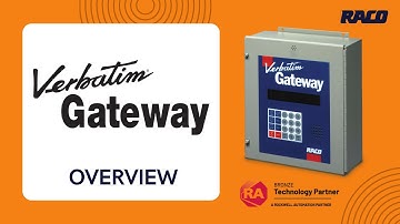 RACO Verbatim Gateway Alarm Autodialer Overview