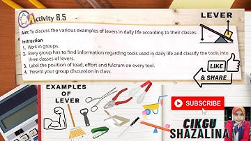 SCIENCE FORM 2, CHAPTER 8, SUBTOPIC : LEVER. STUDENT ASSIGMENT. BY CHLOE KONG, 2 EMERALD/2021
