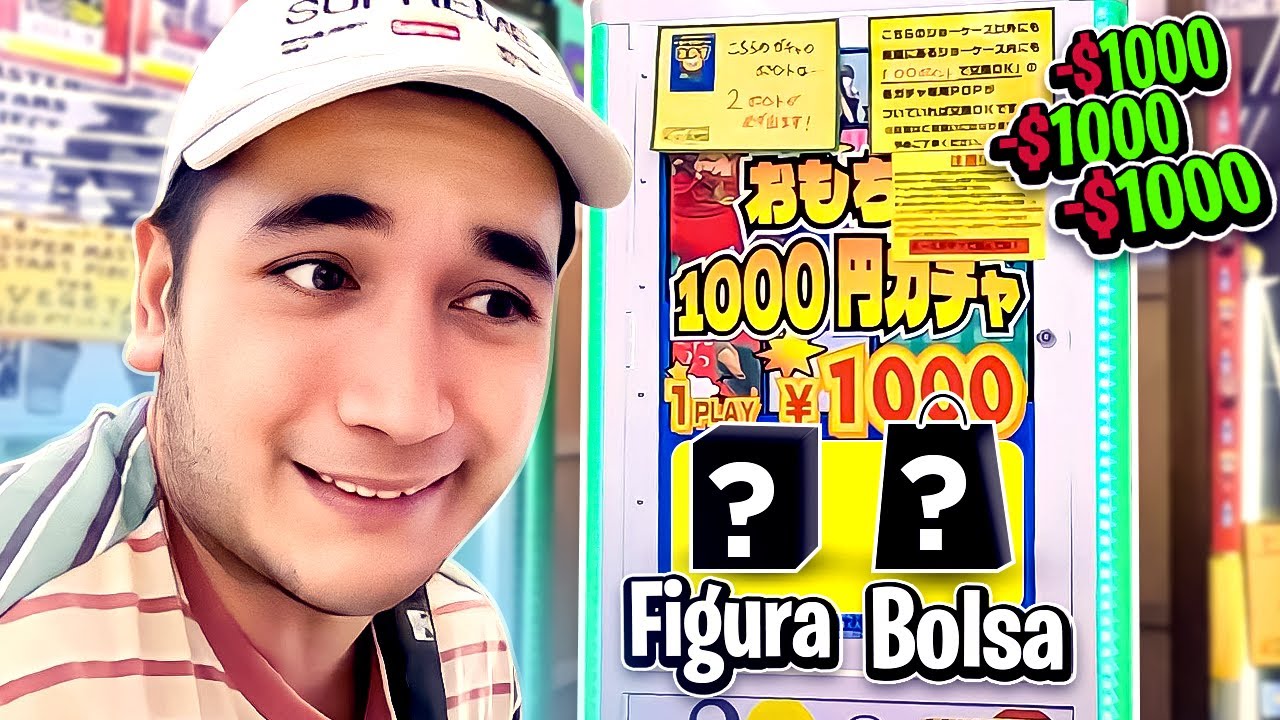 Maquina DE LA SUERTE en JAPON | ESCOGE: ¿ Bolsa sorpresa o figuras ?