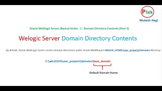 Oracle Weblogic Server (Basics) Series - 1 : Domain Directory Structure and Files (Post 3)