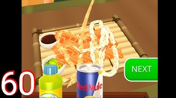 Sushi Roll 3D - Cooking ASMR Game - Android, iOS Gameplay | Kick Tom