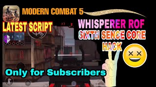 MC5| SIXTH SENCE CORE HACK & WHISPERER ROF|Modern Combat 5| (NOT FOR FREE) ON TELEGRAM LATEST