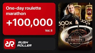Winning 100,000 on Lightning Roulette — Evolution Games, Part 2 #casino #bigwin #100k