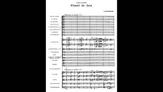 Arthur Honegger - Chant de Joie (score video)