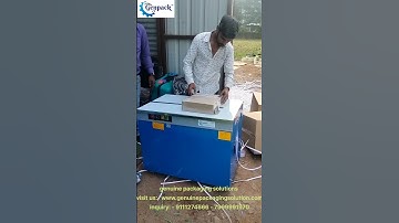 Semi Automatic Strapping Machine| Box Strapping Machine #strappingsealmachine