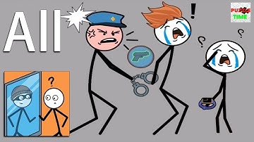 Who Win - Funny Stickman Brain Puzzle Game - All Levels - Android Gameplay Walkthrough