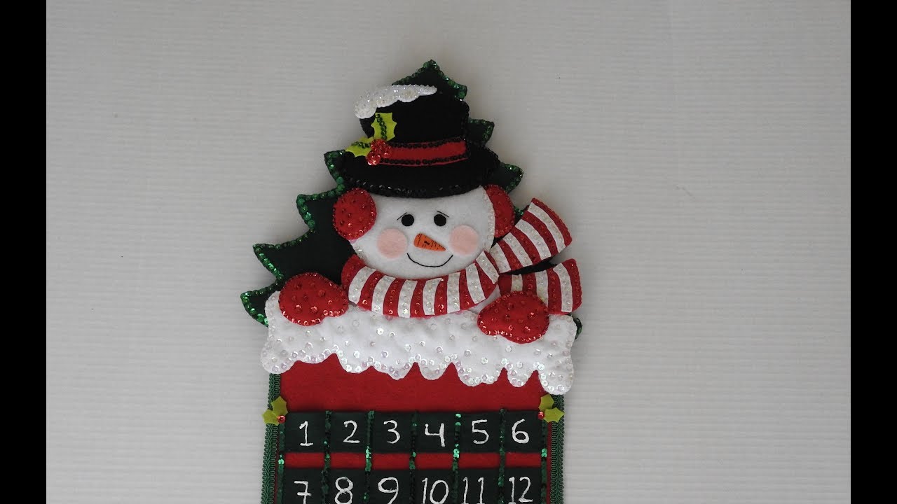 Oficial el muñeco de nieve de navidad Adviento Calendario musical y magnético Oficial el muñeco de nieve de navidad Adviento Calendario musical y magnético